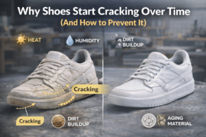 Read more about the article Why Shoes Start Cracking Over Time (And How to Prevent It)